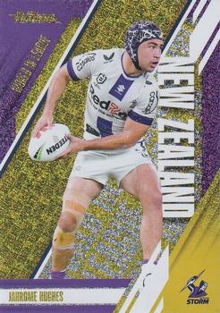 2024 NRL Traders Titanium - World In League Gold #WLG12 Jahrome Hughes Front